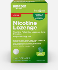 Nicotine Polacrilex Lozenge, 4 mg Nicotine , Adult, Mint Flavor, Stop Smoking