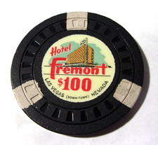 HOTEL FREMONT CASINO $100 hotel gaming poker chip - Las Vegas, NV