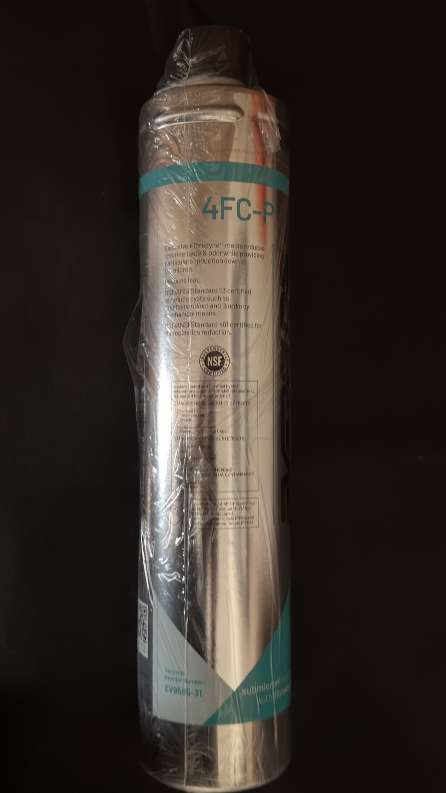 Everpure EV9595-31 4FC-P Water Filter Cartridge 0.5 Micron 1.67 GPM NSF USA