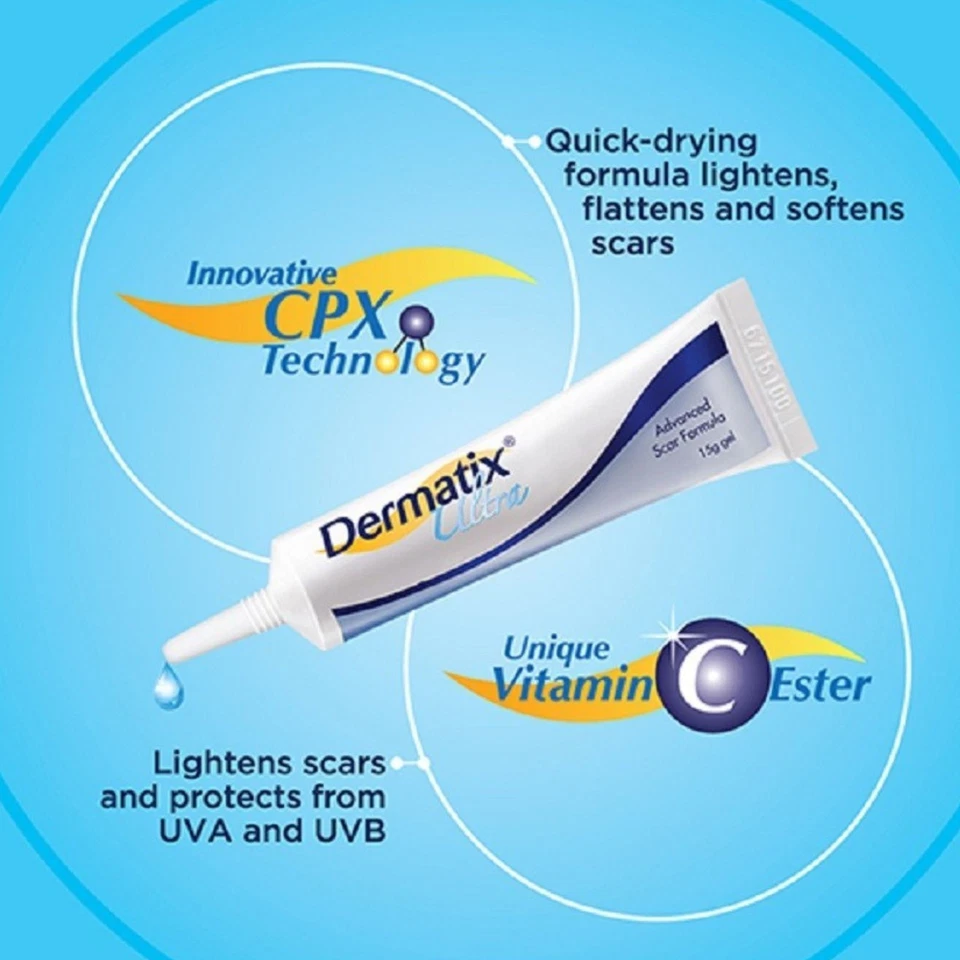 10x Scar Gel Dermatix Ultra 15g Advanced Formula Silicone Gel Treatment Exp 2027 - Image 3 of 4