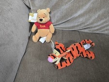 Disney Store New Tigger Mini Bean Bag Plush 9" Winnie The Pooh 8" Bee With Tags