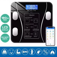 180KG Bluetooth Body Fat Scale Smart BMI Digital Body Composition Scale with APP - Additional Image 1