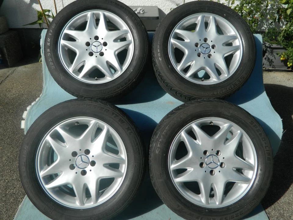 4x Mercedes Felgen ANKAA f. W220 u. C215 A2204010202 7,5 J x 17 Zoll ET 46 ★TOP★ - Bild 3 von 4