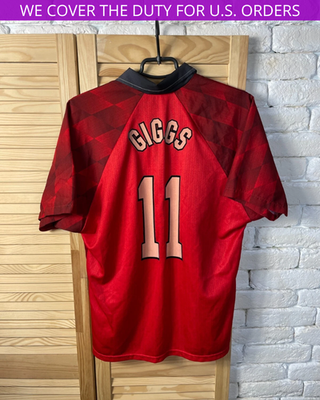 Umbro Manchester United GIGGS 11 シャツ GIGGS #11 MANCHESTER UNITED HOME FOOTBALL SHIRT 1996 - 1998 UMBRO