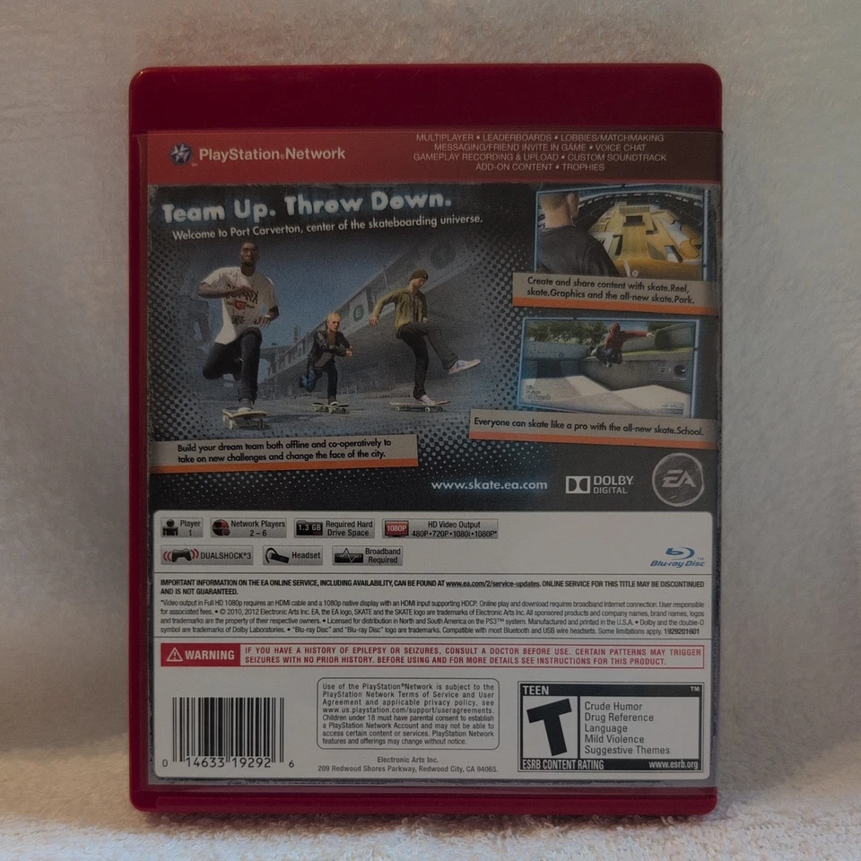 Skate 3 - Sony PlayStation 3 (2010) (19292) - Image 2 of 3