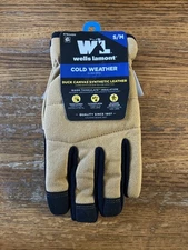 Wells Lamont Men's Lined Synthetic Duck Leather Glove S/M New ! Free Shipping