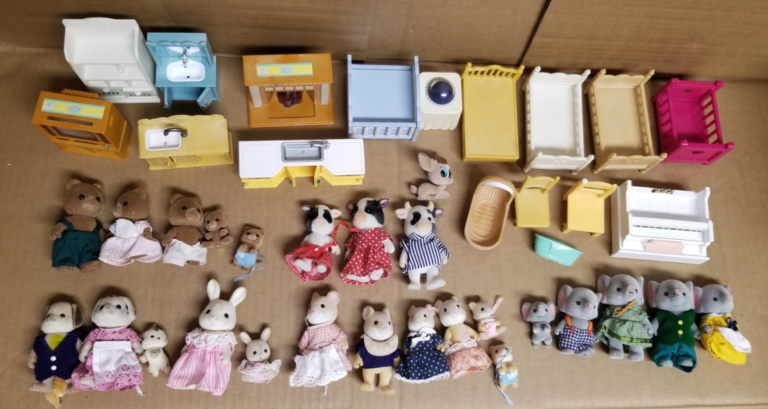 Calico Critters Sylvanian Families Mixed Lot w/ Furniture