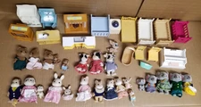 Calico Critters Sylvanian Families Mixed Lot w/ Furniture