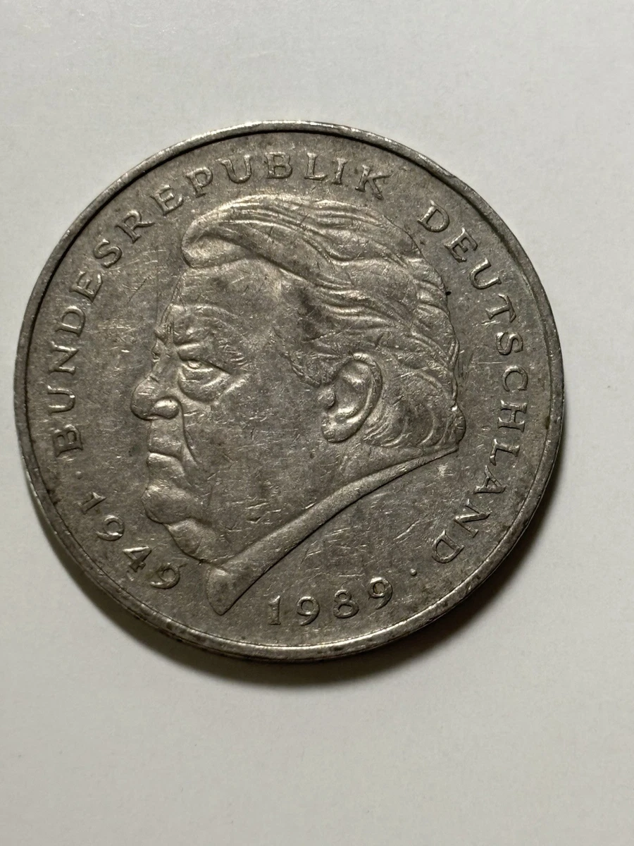Germany 2 Mark Indiana West & Unified Germany Coins (1949-Now) for