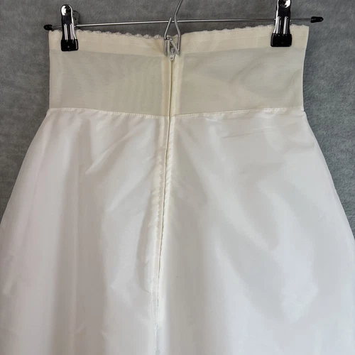 Vintage Crinoline Full Maxi Slip S/XS Petticoat White Bridal Layered Zipper - Picture 5 of 19