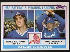 1983 Topps - Team Checklist Dale Murphy, Phil Niekro #502