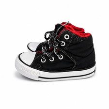Converse Chuck Taylor All Star High Top Infant Size 6 Black Red