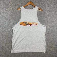 VTG Ocean Pacific OP T Shirt Mens XL Gray Tank Top Back Hit Surf Retro 90s