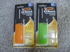 Lot of 2! BIC EZ Reach Lighter with Extended Wand (Color May Vary)