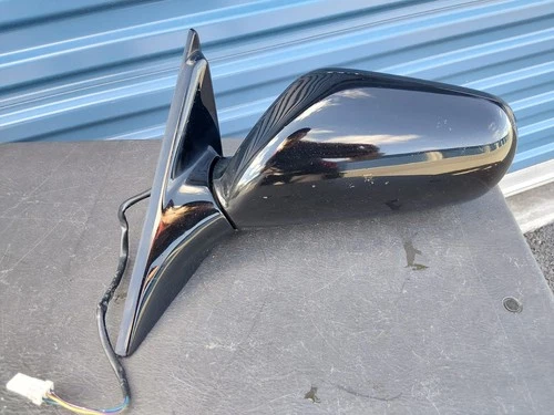 89-94 Nissan 240SX Left Side Door Mirror - Power LHD Black S13 Driver LH