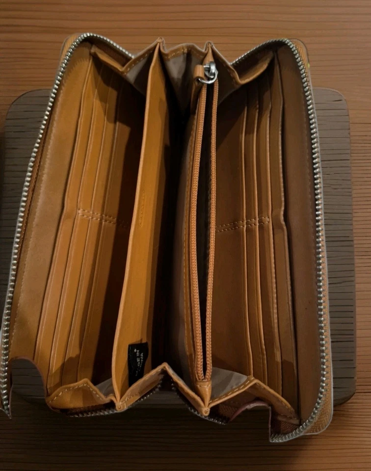 Cartera Larga Coach Roja Rosa Signature Patchwork Foto 2 de 4