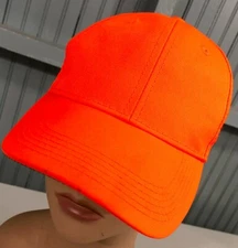 OC Sports Safety Orange Snapback Hunting Baseball Cap Hat