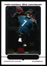 2005 Topps Chrome Byron Leftwich #91 Jacksonville Jaguars