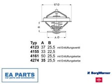 Thermostat, coolant for FORD MERCEDES-BENZ SEAT BORGWARNER (WAHLER) 4123.80D