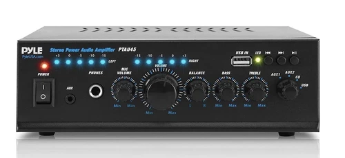 Pyle PTAU45 Wireless BT Streaming Mini Stereo Amplifier