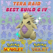 TYRANITAR TERA RAID BEST BUILD 6 IV EVS POKEMON SCARLET VIOLET