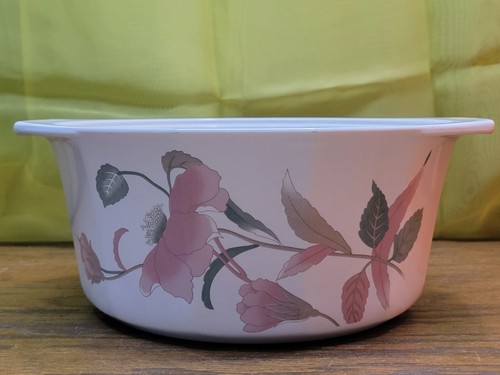 Mikasa Silk Flowers AA009 Fire & Ice N56 Vintage HTF 2 Quart Casserole 8 1/2" - Picture 18 of 24