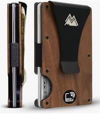 Mountain Voyage RFID-Blocking Minimalist Money Clip Slim Card Holder Wallet