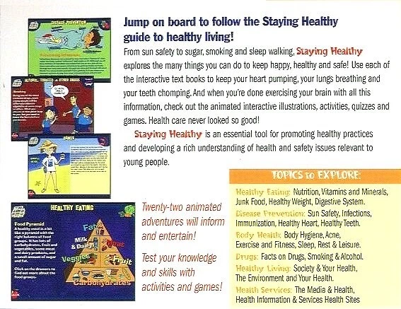 Health for Kids Series: Staying Healthy (CD, 2003) Win/Mac -NEW CD in SLEEVE - Image 3 of 4