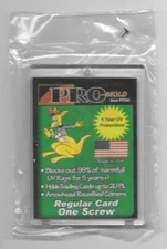 10 PRO-MOLD ONE SCREW SCREWDOWN REGULAR CARD HOLDERS 1 SCREW 20pt ARCHIVAL SAFE