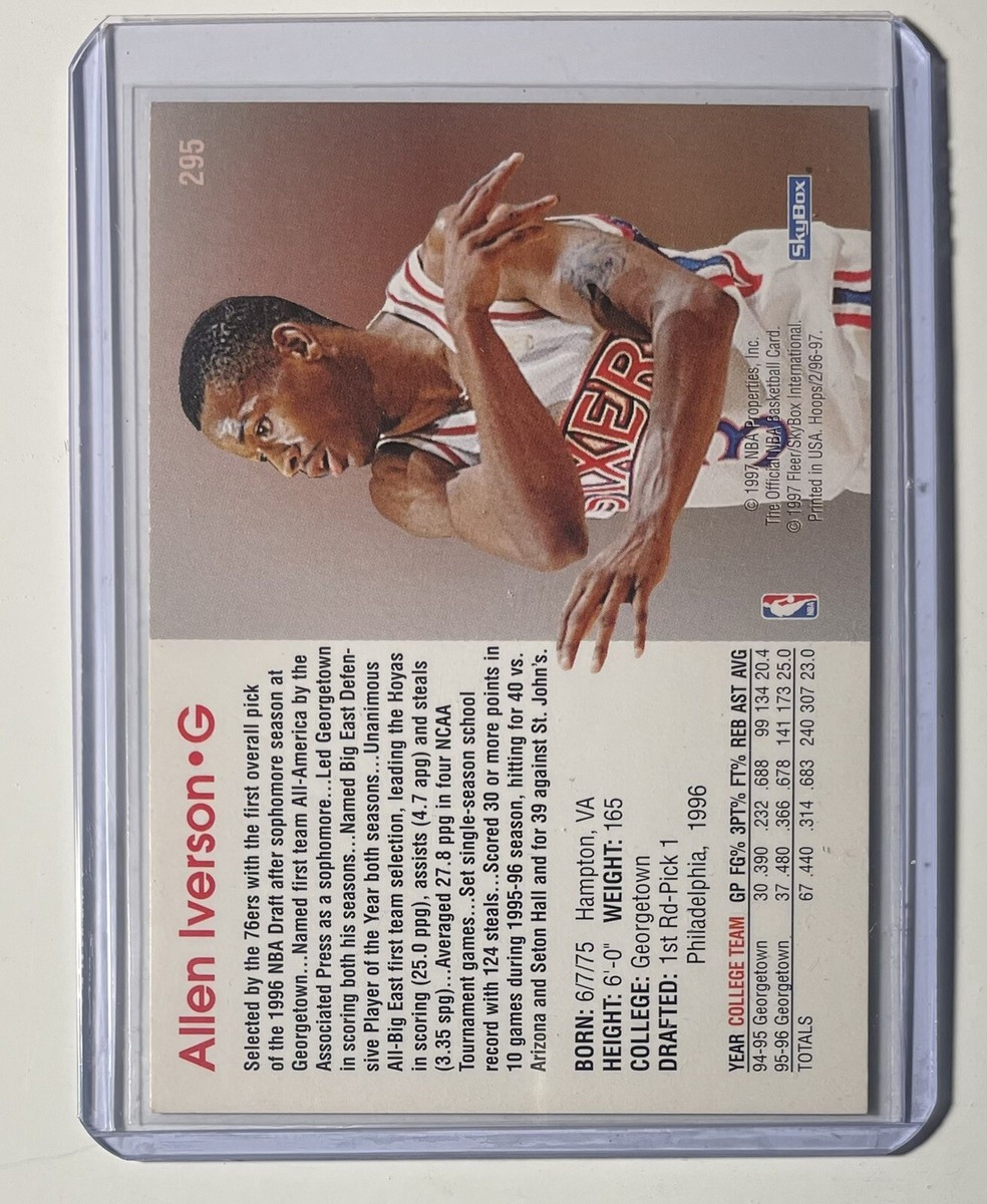 ALLEN IVERSON 100枚限定 NBA ALLEN IVERSON 96-97 NBA Hoops Official Skybox Gold