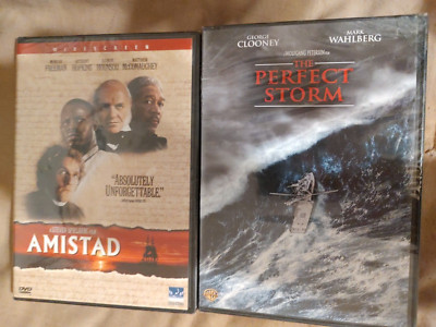 Amistad DVD - Steven Spielberg Morgan Freeman and The Perfect Storm (DVD) George
