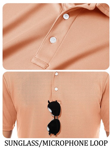 Men's Polo Shirts Golf Sport T-Shirt Casual Short Sleeve Team Work Shirts - Picture 137 of 154