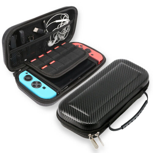Tragetasche Tasche für Nintendo Switch Kohlefaser Hart Tragbar Etui Spieltasche - Bild 2 von 12
