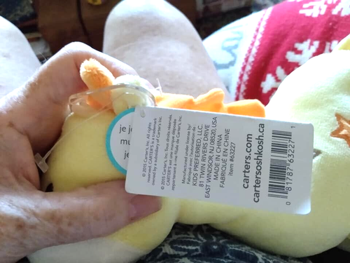 Carter's Yellow Giraffe plays music moves head NWT - Picture 7 of 7