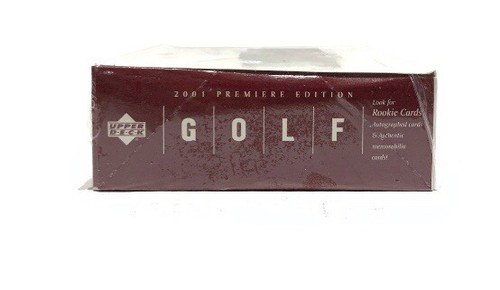 2001 Upper Deck Premiere Edition Golf Box Factory Sealed TIGER WOODS ROOKIE Year - Picture 2 of 3