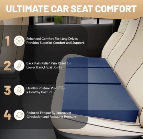 Orthopaedic Wedge Cushion 11 Degree Seat Durable Foam Pad Water-Resistant Cover - Picture 18 of 54