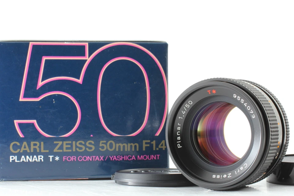 [N MINT Box] Contax Carl Zeiss Planar T* 50mm F1.4 MMJ MF Lens C/Y Mount JAPAN - Image 2 of 4