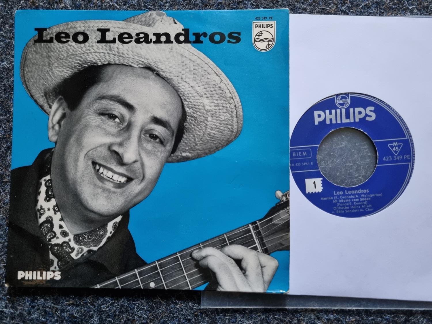 7"" EP Single Vinyl Leo Leandros - Marina/ Ich träume vom Süden/ Carina