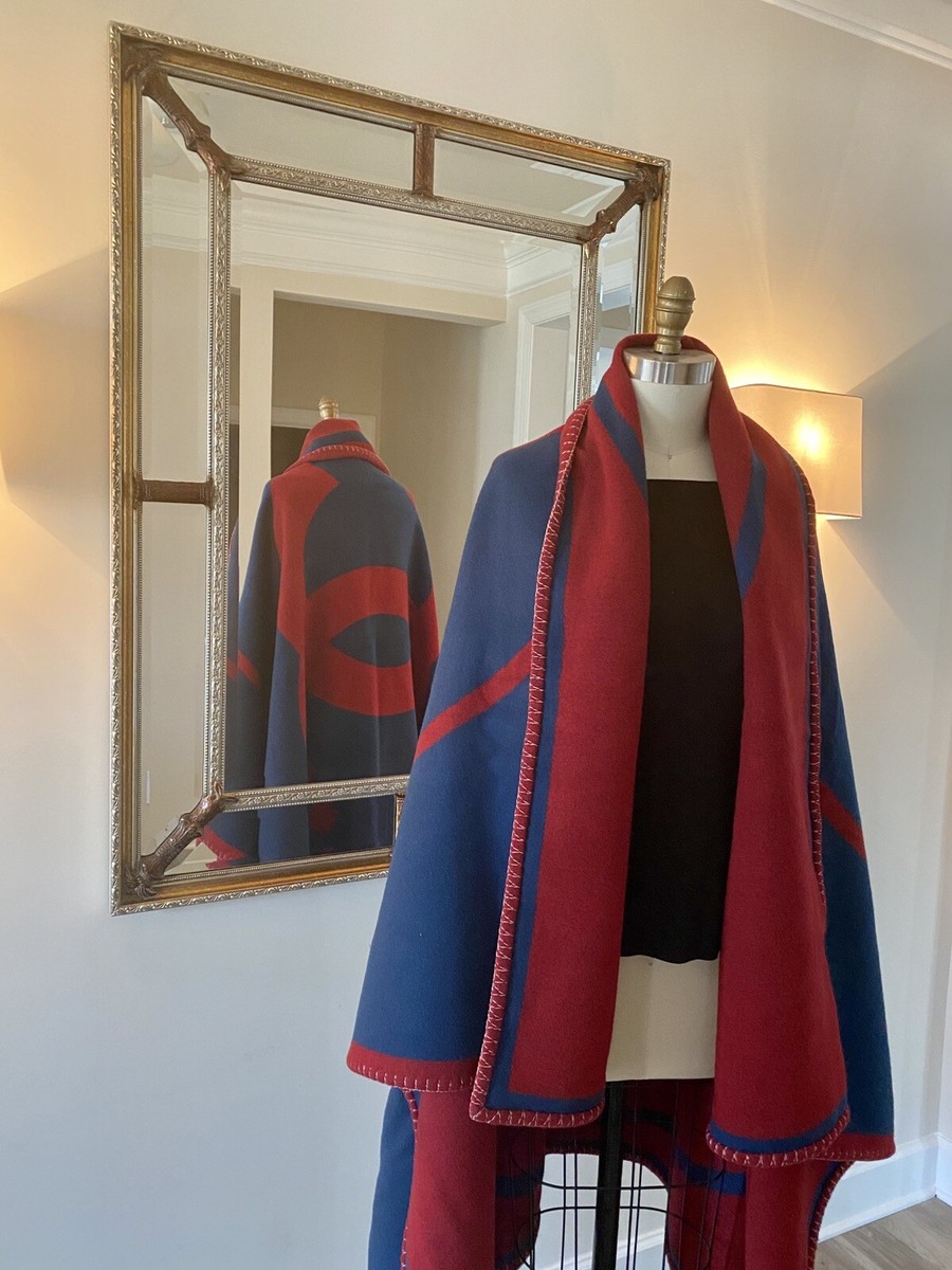 CHANEL REVERSIBLE BLANKET BRAND NEW WITH TAG AND BOX RED