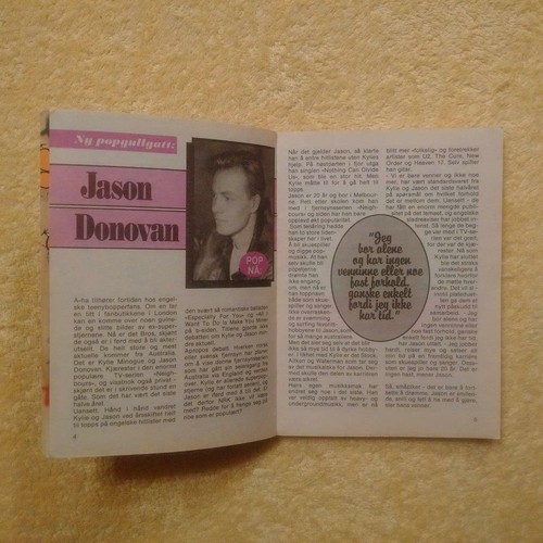 KISS Back Cover 1989 Jason DONOVAN Front Cover - Picture 5 of 7