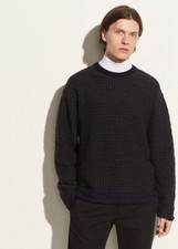 M078 NWT VINCE REVERSE FAIR ISLE CREW MEN SWEATER SIZE S, M, L, XL, 395