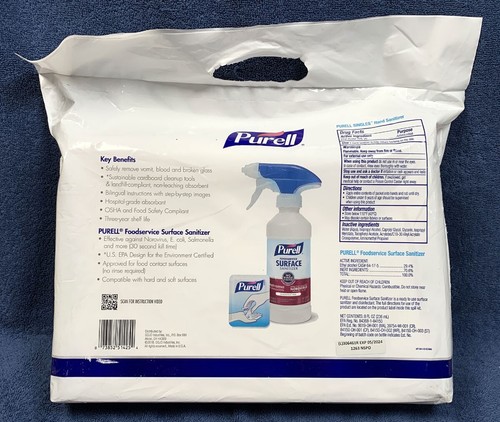Purell Kit de derrame de fluido corporal de un solo uso Vómito vidrio sanguíneo EXP 5/2024 - Imagen 4 de 5