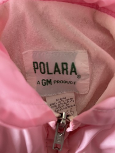 Vintage 1970'S Kids 'POLARA' GIRLS WINDBREAKER W/POCKETED HOOD Pink JACKET-SZ 5 - Picture 3 of 10