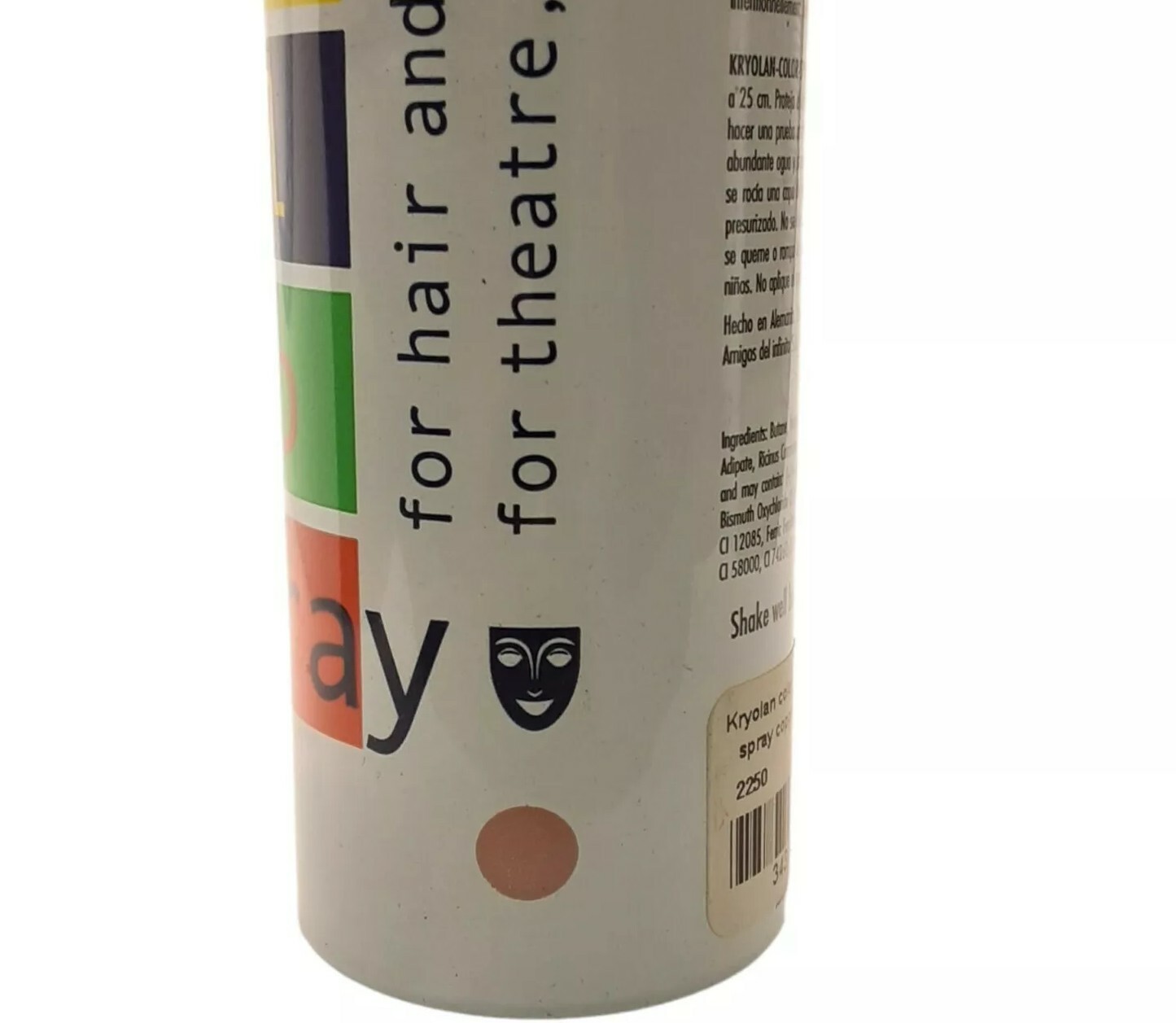 Kryolan Color Spray Temporary Hair Color Copper D22 5Oz As Pictured 