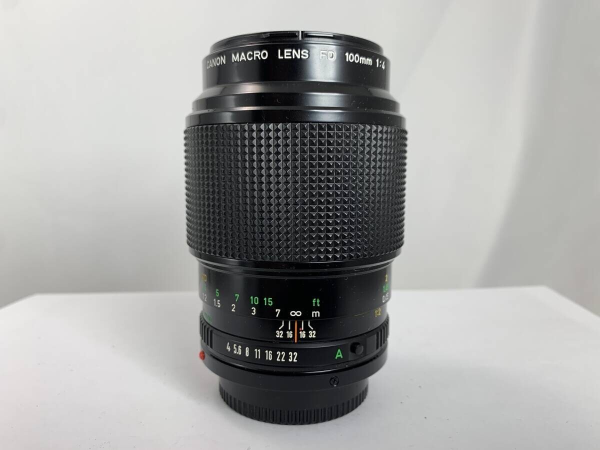 レンズ(単焦点) CANON NEW FD MACRO 100mm f/4 #7552 CANON NEW FD MACRO 100mm f/4 MF NFD Lens [Near Mint,Tested] from