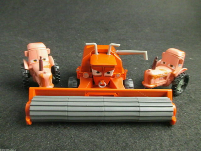 Lote 3 Disney Pixar Cars FRANK THE COMBINE HARVESTER /& 2 tractores Diecast 1//55