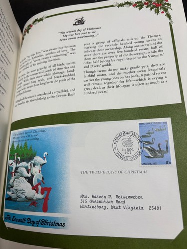 The Twelve Days of Christmas BOOK 1977 Stamps Christmas Island Limited - Picture 15 of 24