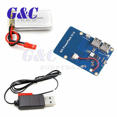 Lithium Battery Expansion Board PowerPack +Dual USB Output for Raspberry Pi3