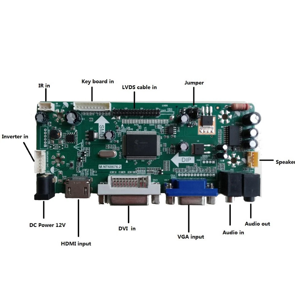For B116XW03 V0 B116XW03 V1 B116XW03 V2 1366X768 LED HD-MI VGA Controller board - Image 3 of 4