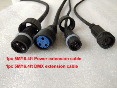 IP65 5m 16ft Outdoor Stage Light Power cable Waterproof led par Lights DMX Cable